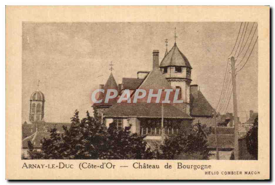 Arnay-le-Duc (Côte-d'Or) — Château de Bourgogne — Helio Combier Macon