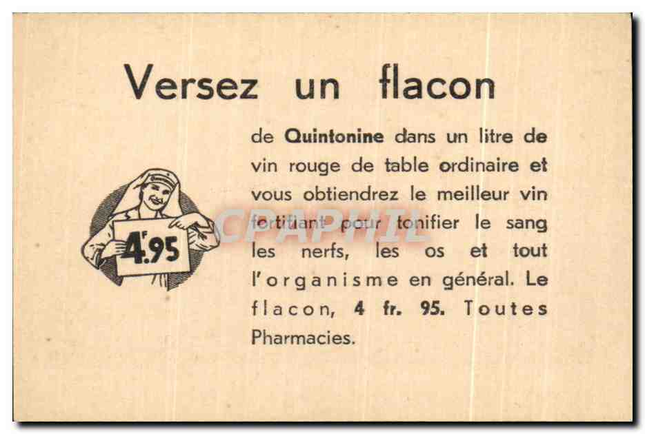 Image Maintenon Le Chateau Quintonine Quinquina — Verso