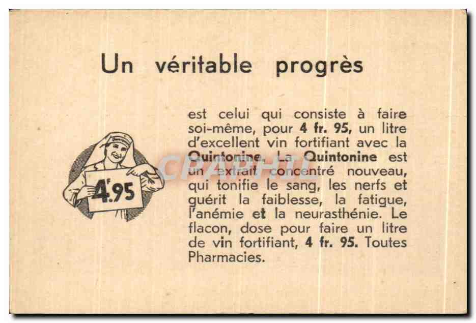 Image Auneau Le Chateau Quintonine Quinquina — Back