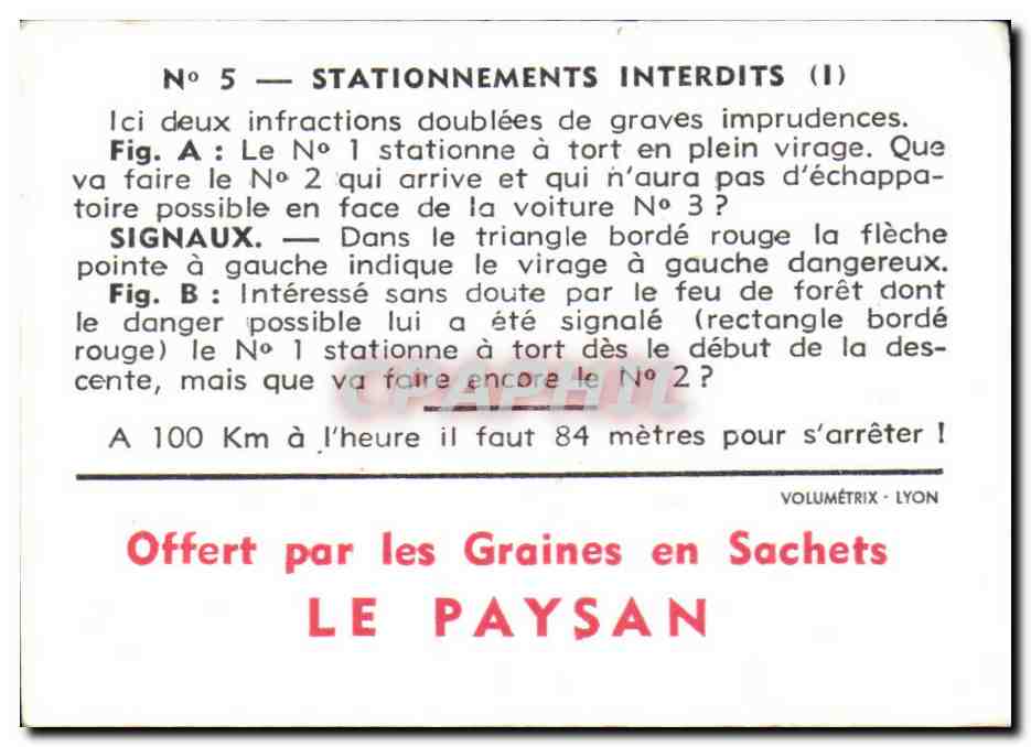 Image Stationnements Interdits Le paysan — Rückseite