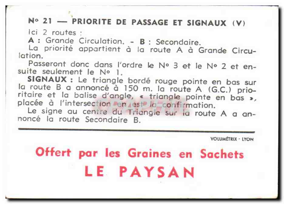 Image Priorite De Passage Et Signaux — Rückseite
