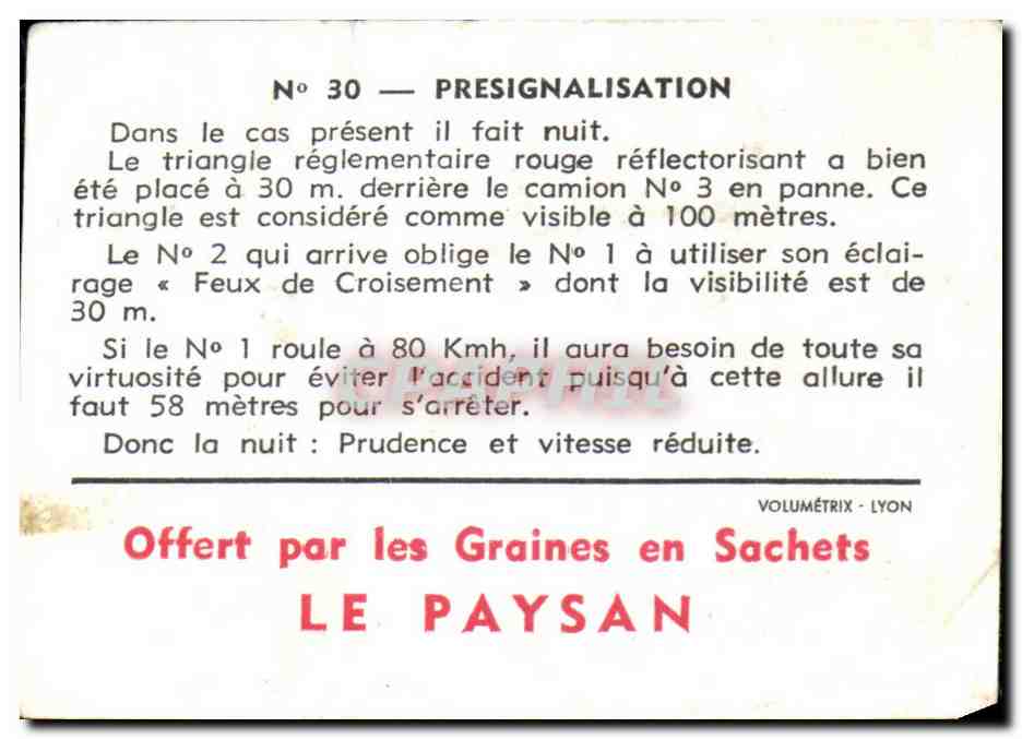 Image Presignalisation — Verso