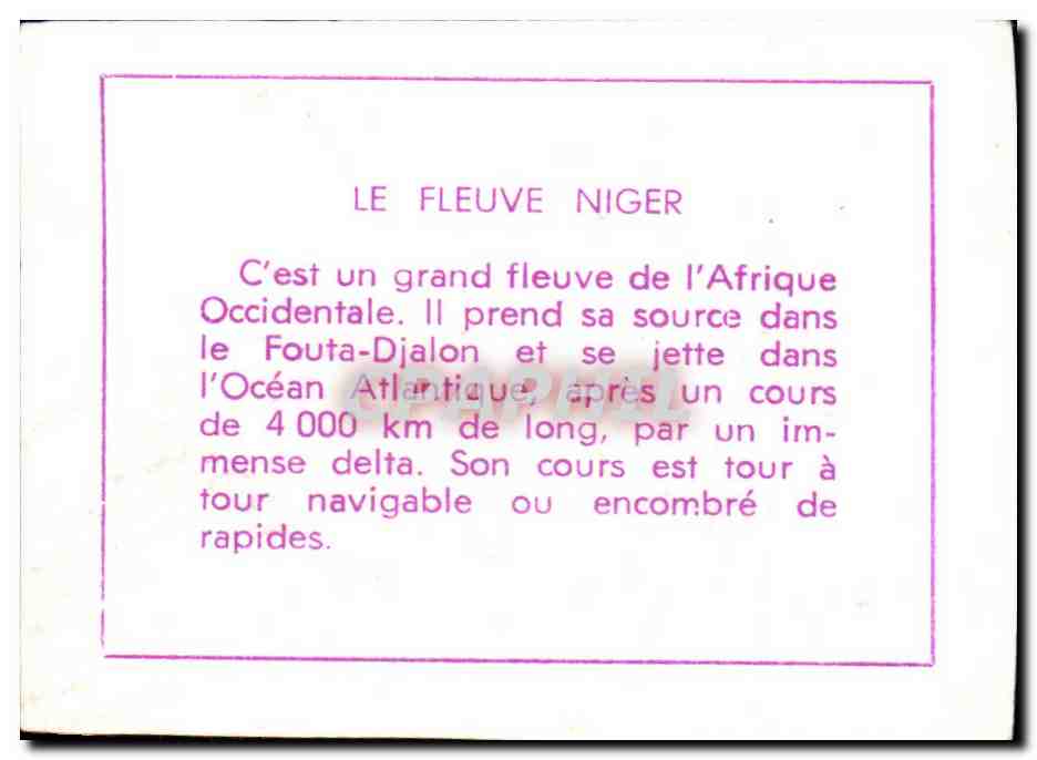 Image Le fleuve Niger Afrique Africa — Verso