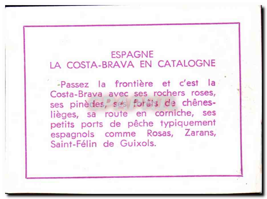 Image Espagne la Costa Brava en Catalogne — Verso
