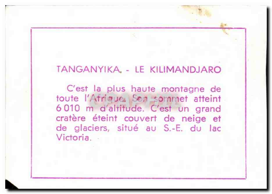 Image anganyika le Kilimandjaro — Verso