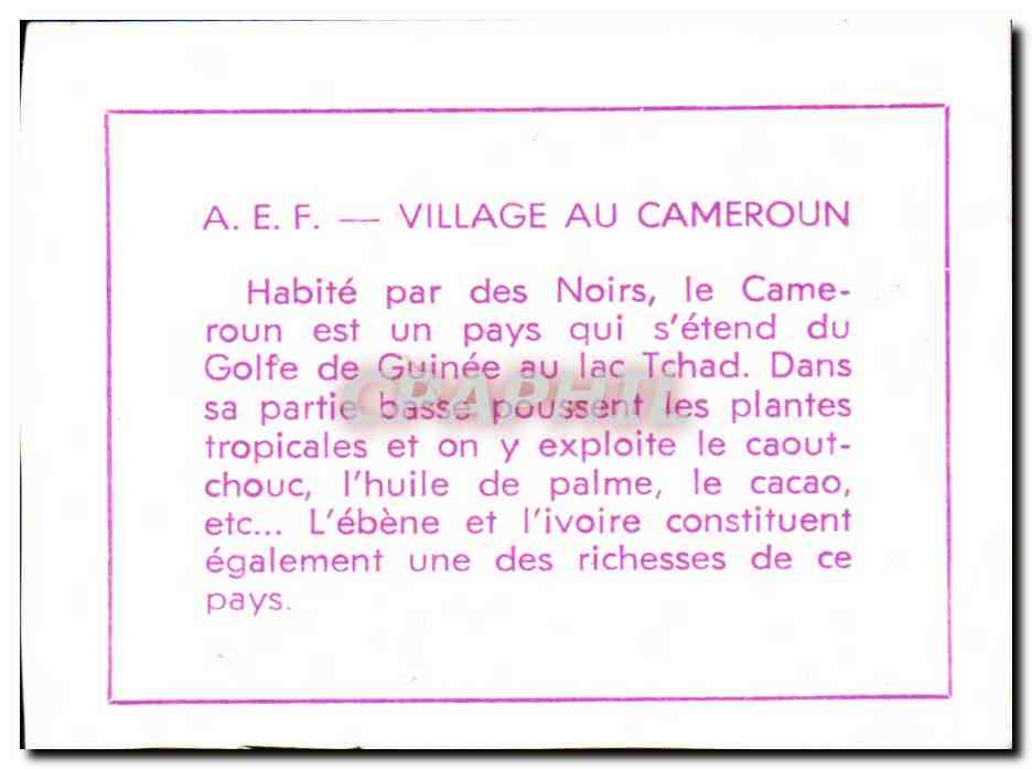 Image Village Du Cameroun Afrique Africa — Verso