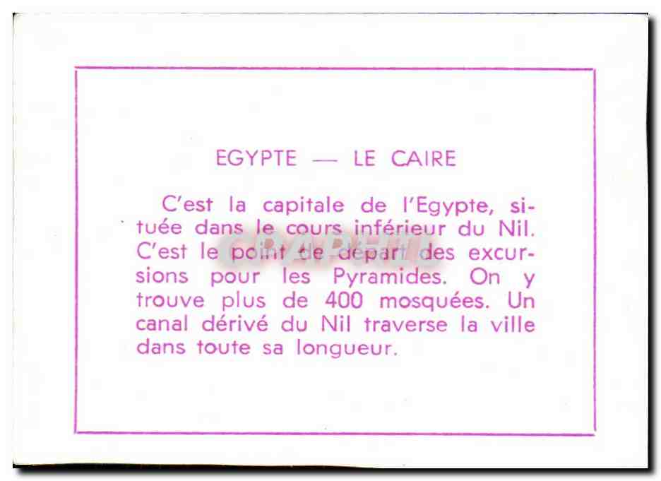Image Egypte Le Caire Egypt — Rückseite