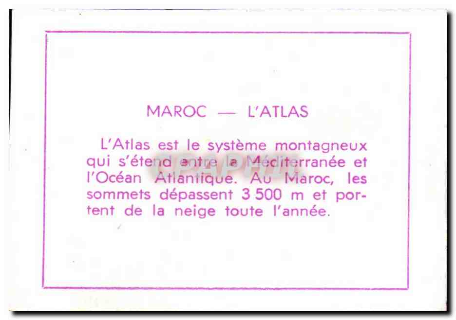 Image Maroc L'Atlas — Verso
