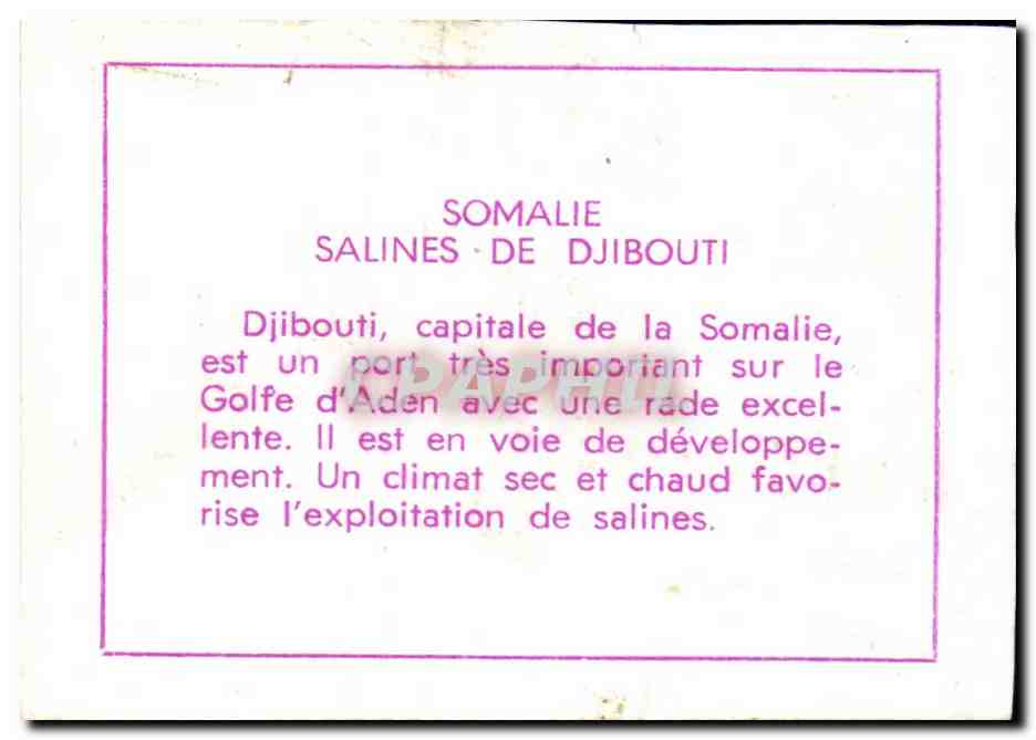 Image Somalie Salines De Djibouti — Verso