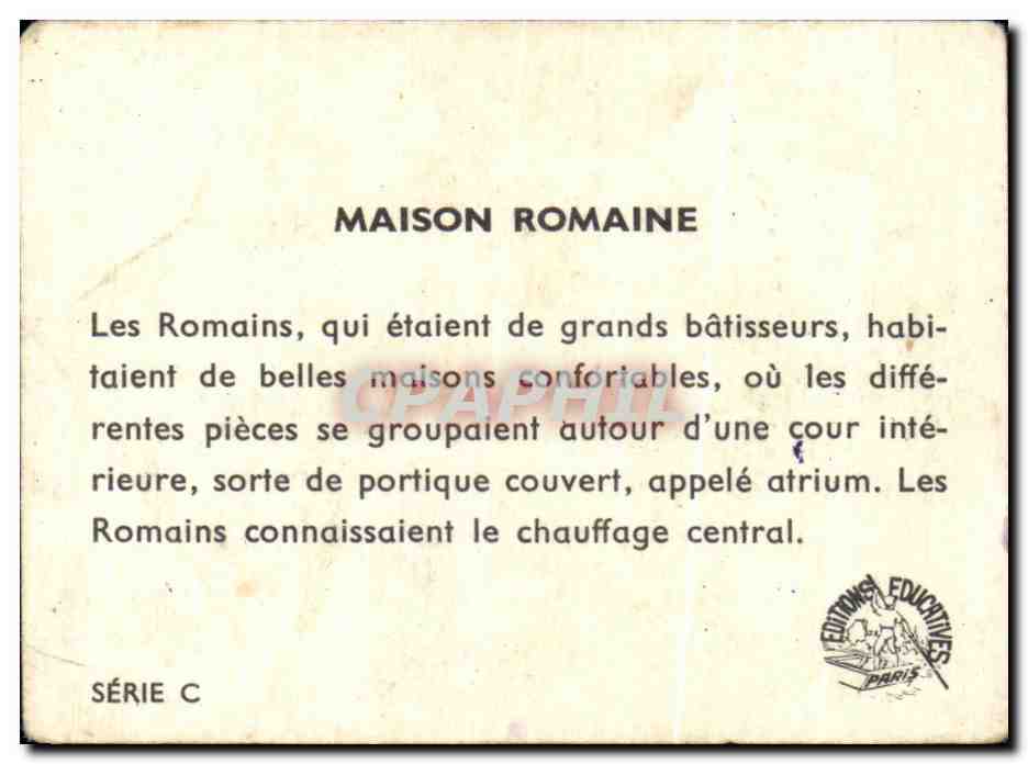Image Maison Romaine  — Verso