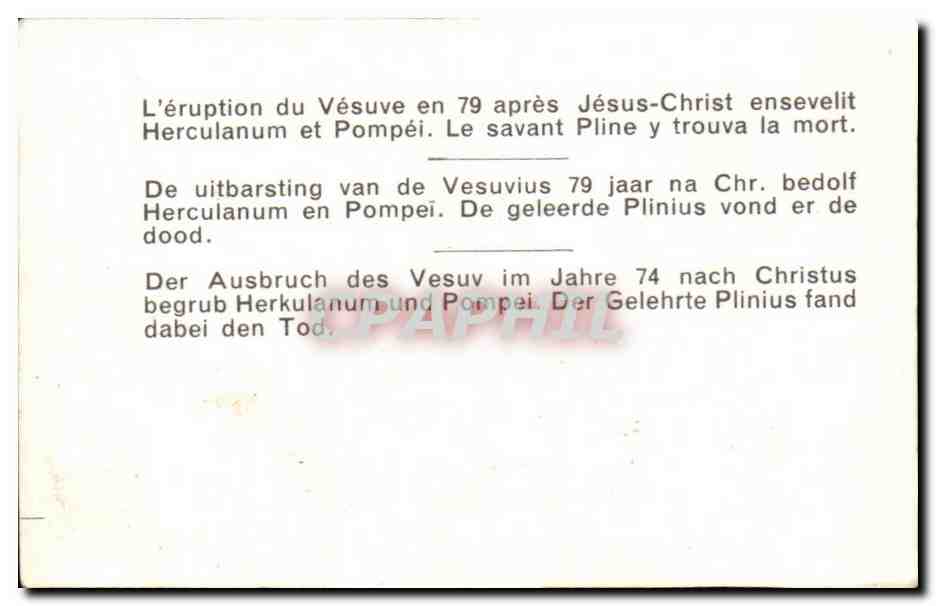 Image l'eruption du vesuve italie Italia — Verso