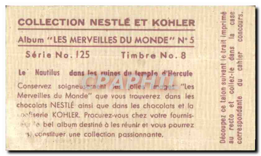 Image Collection Nestle Et Kohler Le Nautilus dans les ruines du temple d'Hercule — Rückseite