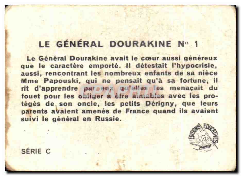 Image Le General Dourakine — Verso