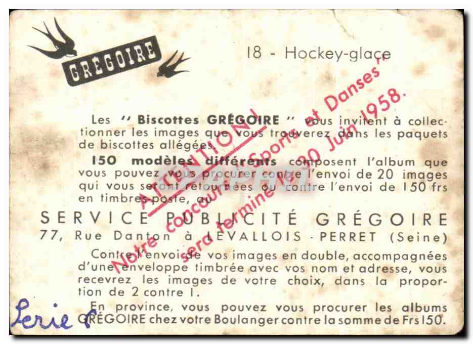 Image Hockey Glace Les Biscottes Gregoire — Rückseite