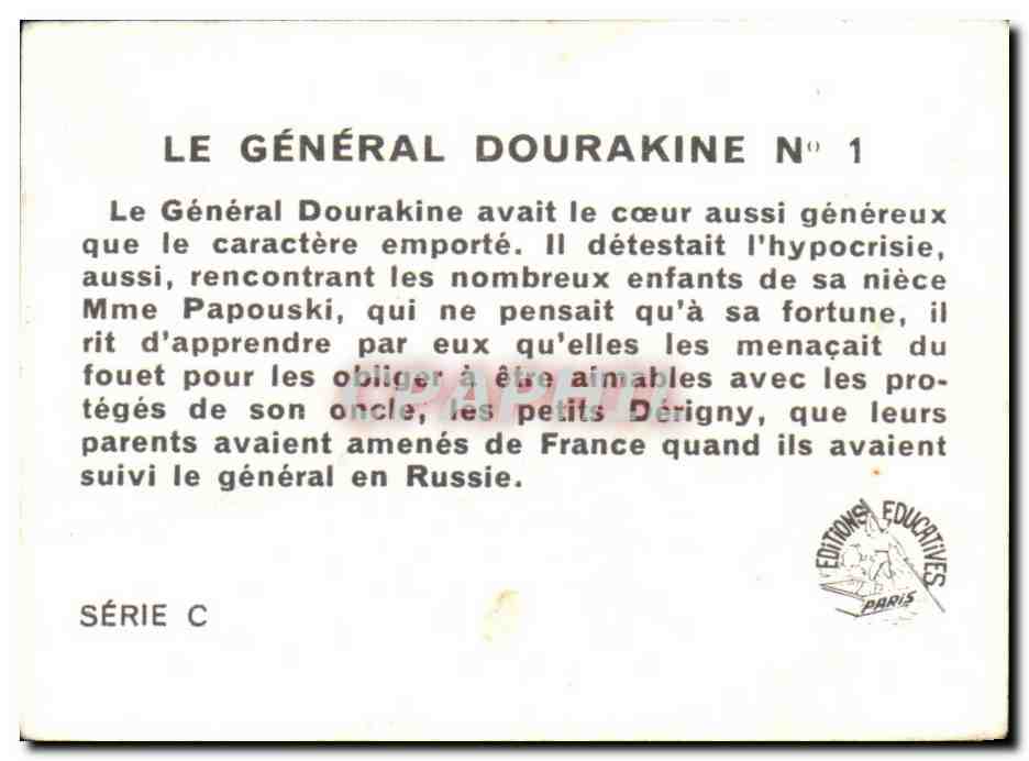 Image Le General Dourakine — Verso