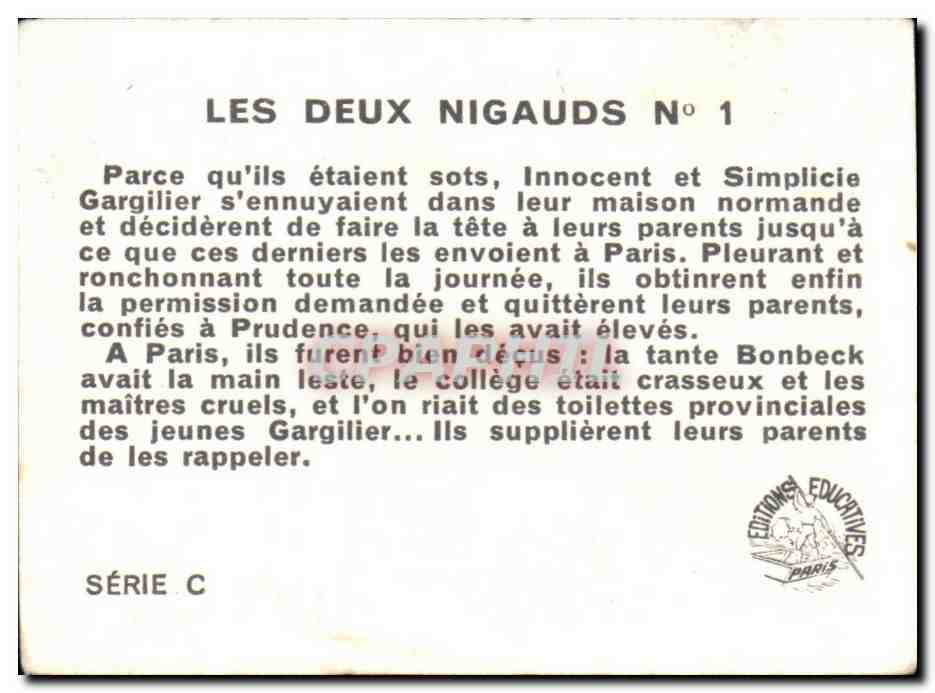 Image Les Deux Nigauds — Rückseite