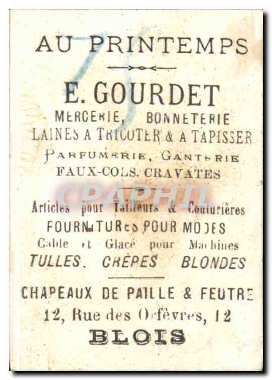 Image E Gourdet Mercerie Fine Aime Bien Les Roses Ca Sent Si Bon Rue des Orfevres Blois — Rückseite
