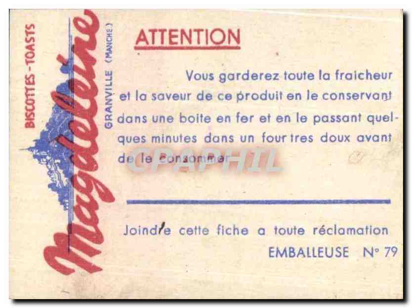 Image Le Doyenne De Folgoet Biscottes Toasts Magdeleine — Verso