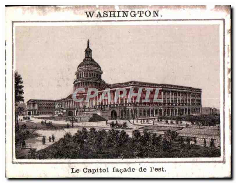 CPA Washington Le Capitol facade de l'est Maison Dollon Malderet 