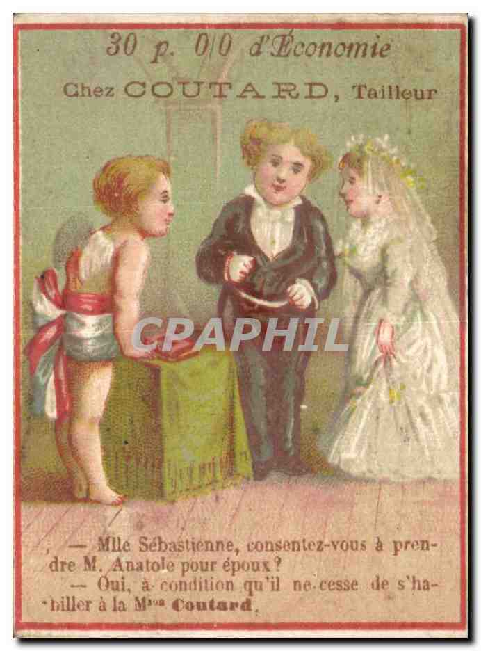Chrom Chez Coutard Tailleur Mille Sebastienne consentez vous a pren dre M Anatole pour epoux Oui a condition Mariage