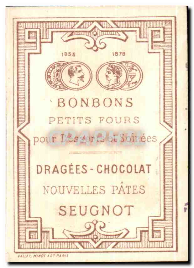 Chromo Fournisseur Des Baptemes des anciennes Cours De France Sugnot Oiseaux — Rückseite