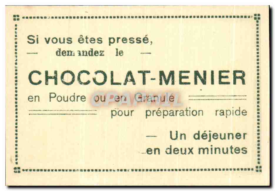 Image Collection Du Chocolat Menier Viana Do Castello Hotel de Ville — Verso