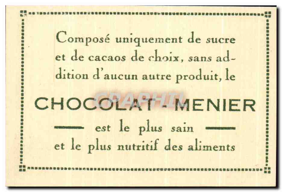 Image Collection Du Chocolat Menier Viana Do Castello Hotel de Ville — Verso