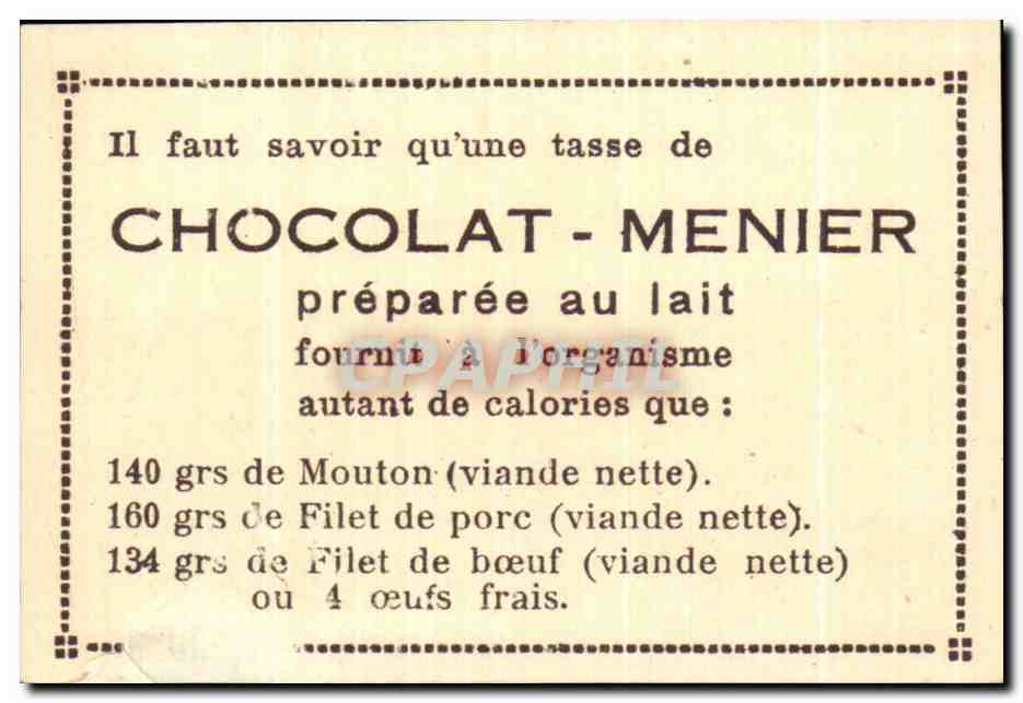 Image Collection Du Chocolat Menier Palerme La Cathedrale — Rückseite