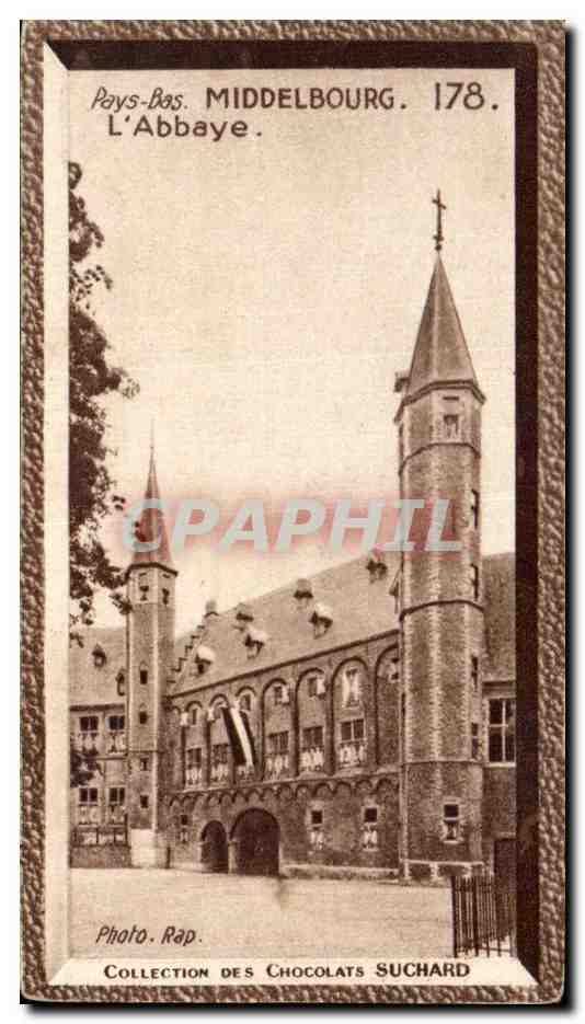 CPA Pays Bas Middelbourg L'Abbaye Collection Des Chocolats suchard