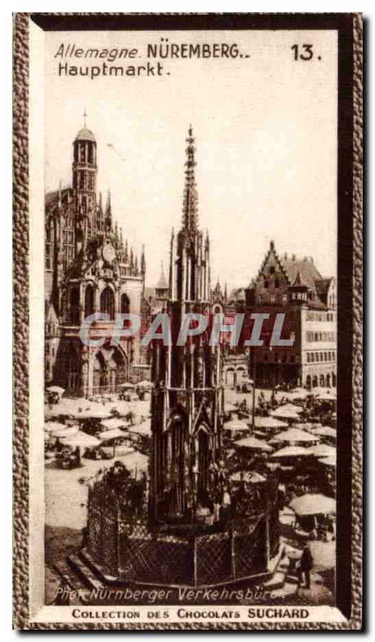 CPA Allemagne Nuremberg Hauptmarkt Collection Des Chocolats suchard
