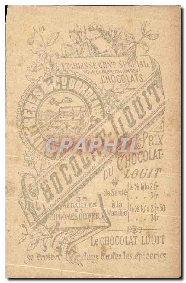 Chromo Chocolat Louit Fleur  — Verso
