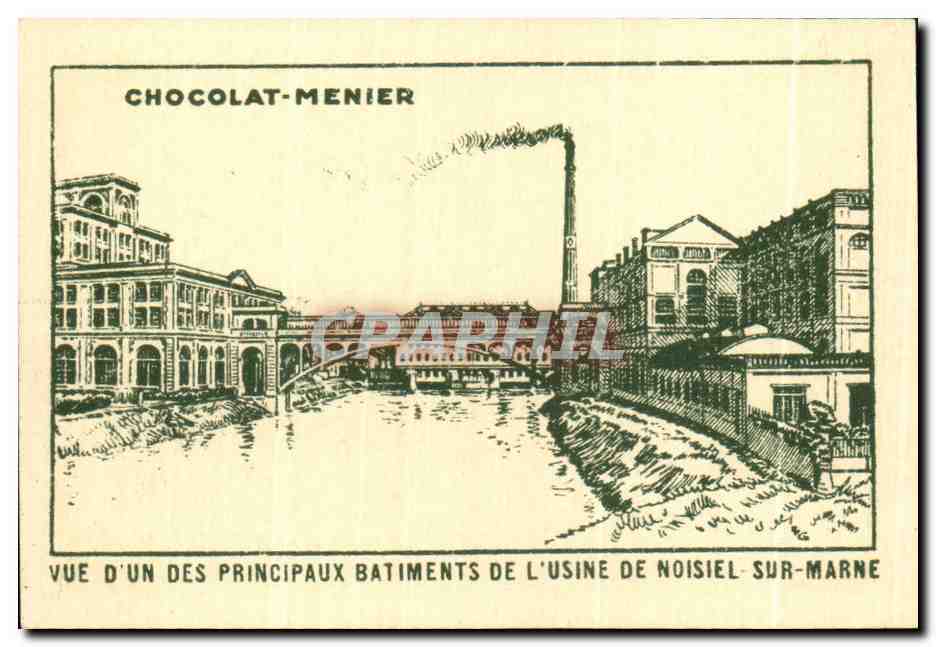 Image Collection Du Chocolat Menier Schoenbrunn Le Chateau  — Verso