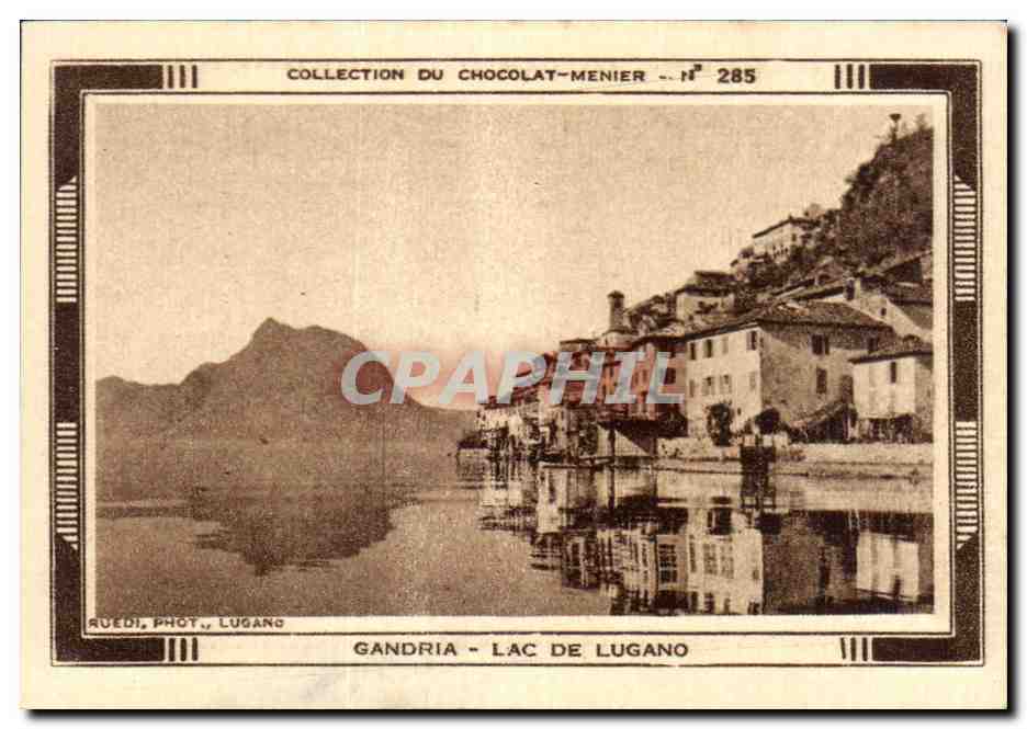 Image Collection Du chocolat Menier Gandria Lac De Lugano 