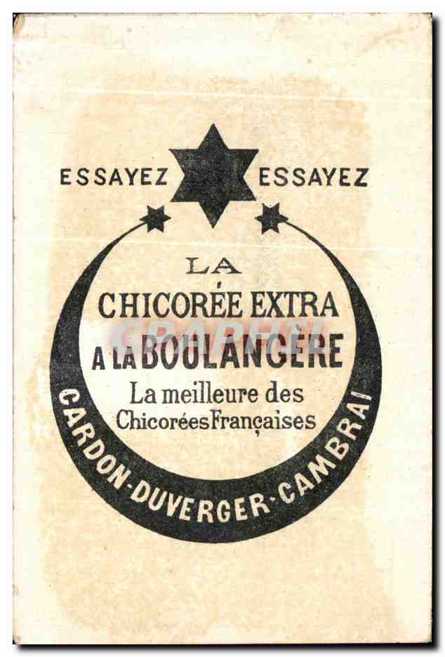 Chromo Chicoree A La Boulangere Cardon Duverger Cambrai  — Verso