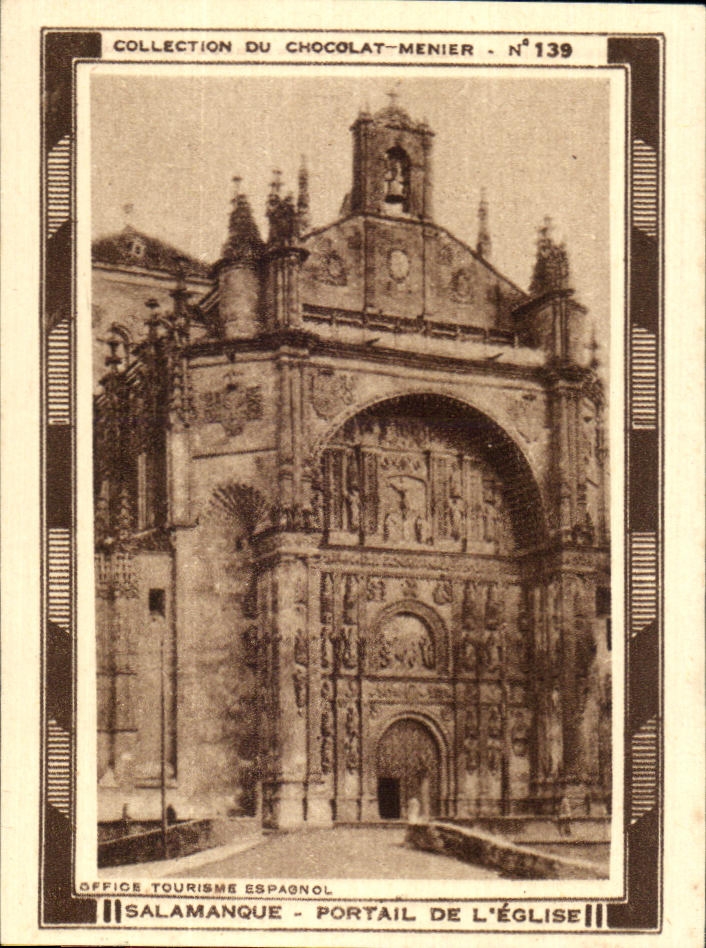 Image Collection Du Chocolat Menier Salamanque Portail De L'Eglise 