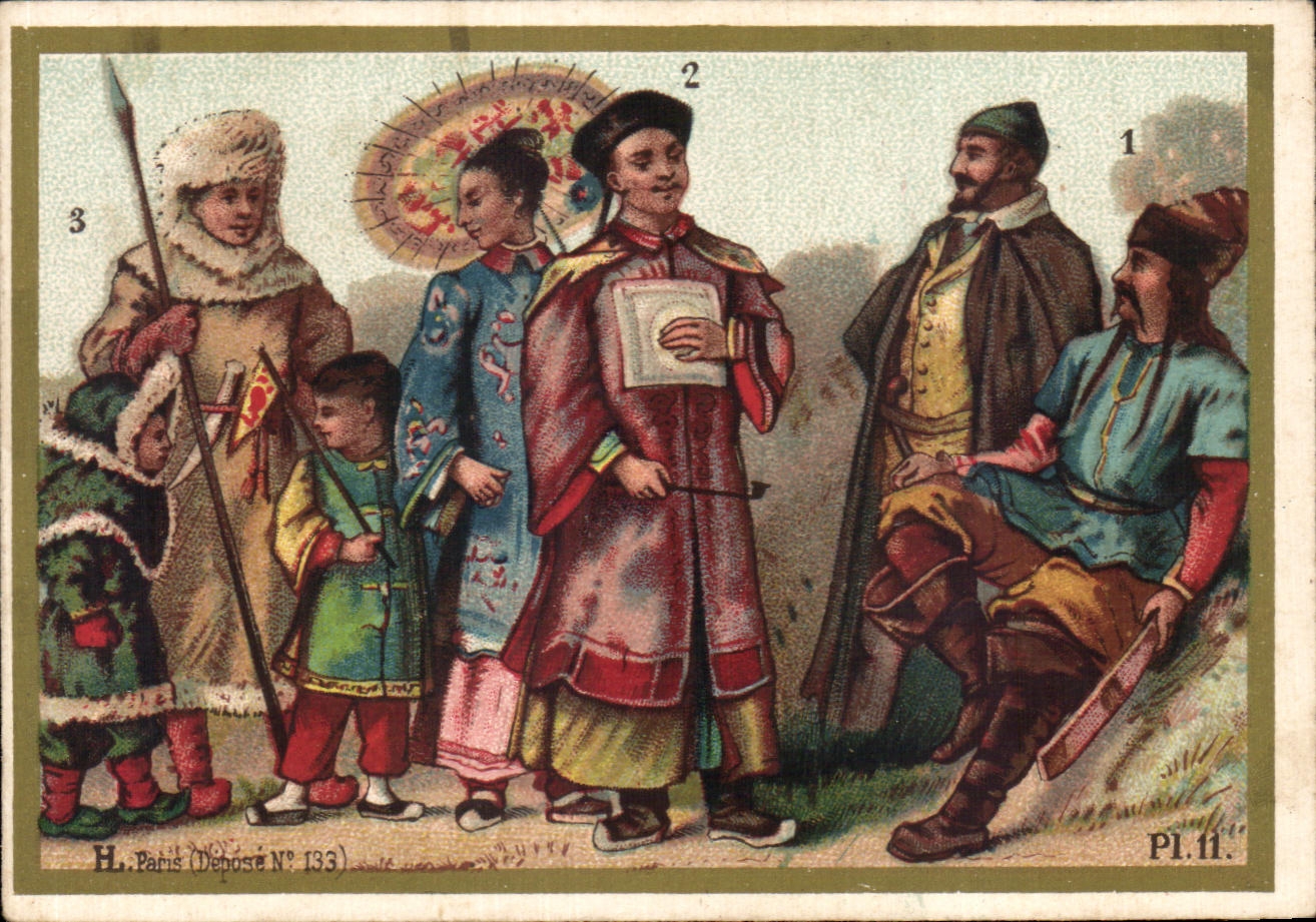 Chromo Les Mammiferes Les Bimanes Mamiferes Chinois Chine China