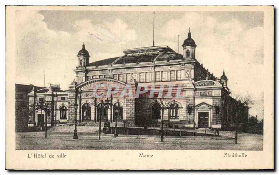 CPA L'Hotel de ville Mainz Stadthalle