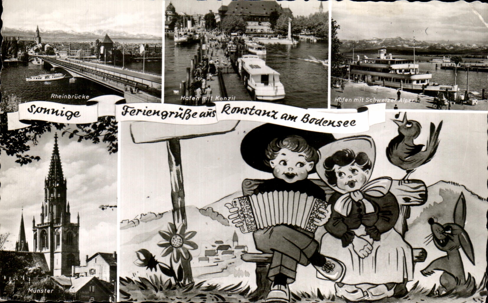 CPA Spnnige Feriengrube aus Konstanz am bodensee Accordeon