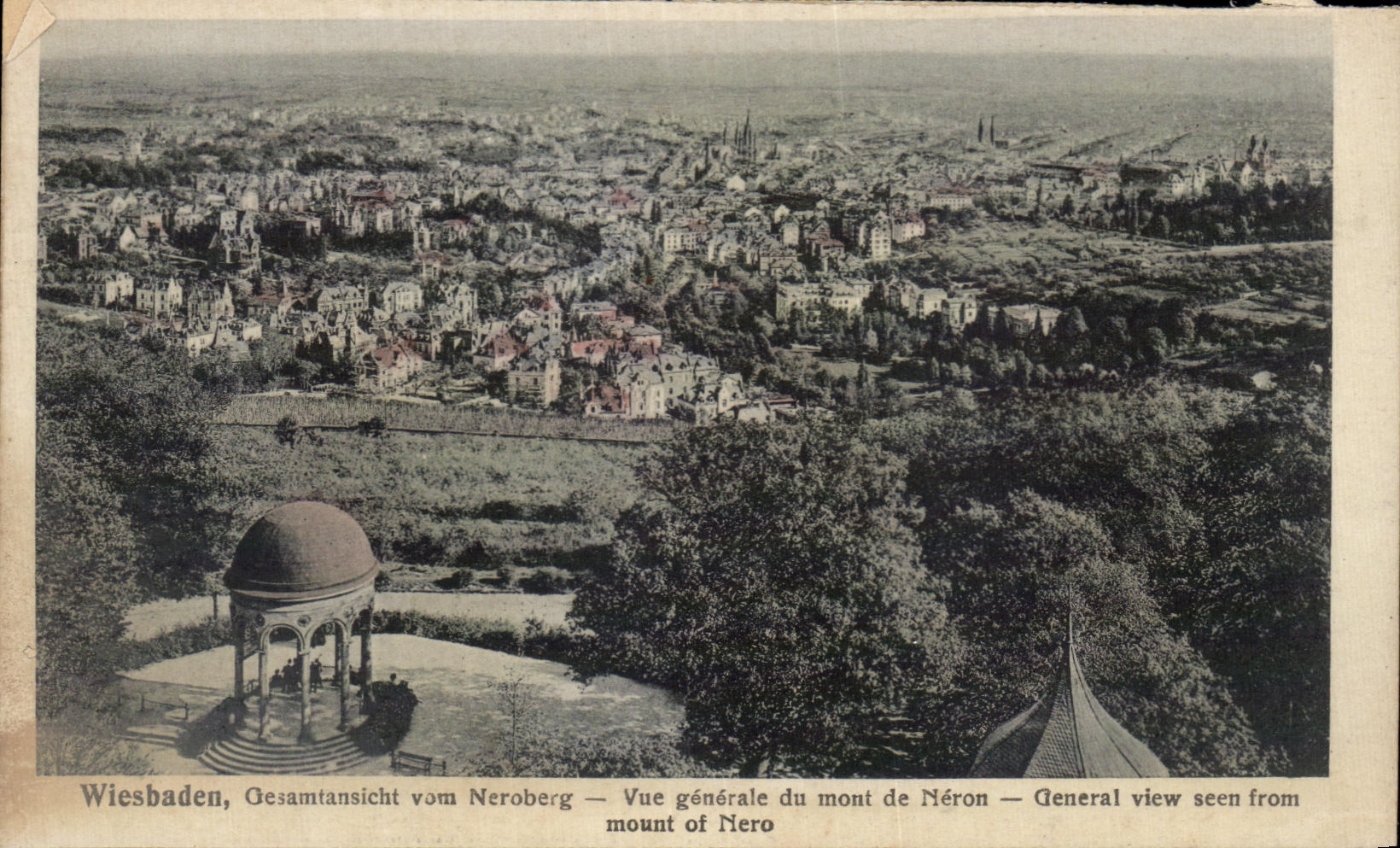 Wiesbaden — Vue générale du mont Néron — van den Boogaart's Kunst-Artzah