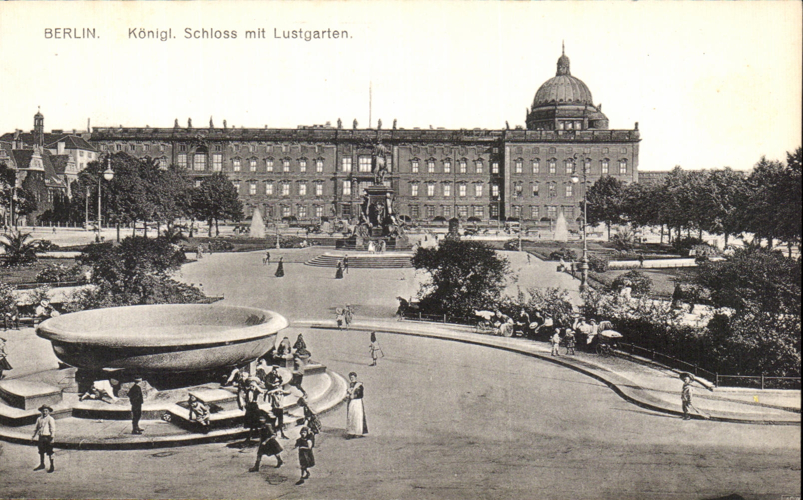 CPA Berlin Konigl Schloss mit Lustgarten Enfants