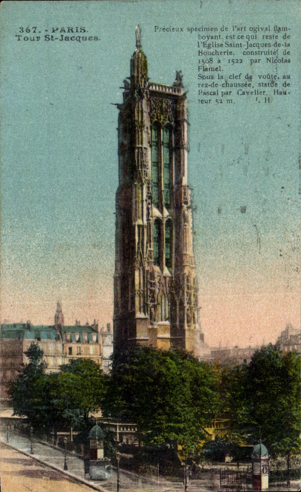 CPA Paris Tour St Jacques
