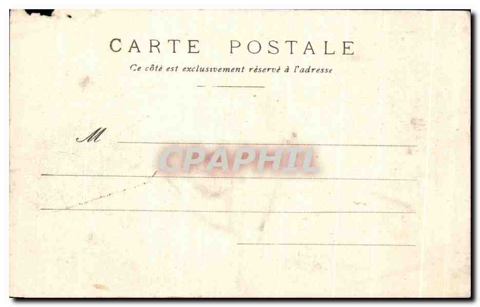 CPA Paris Boulevard de la Madeleine — Verso