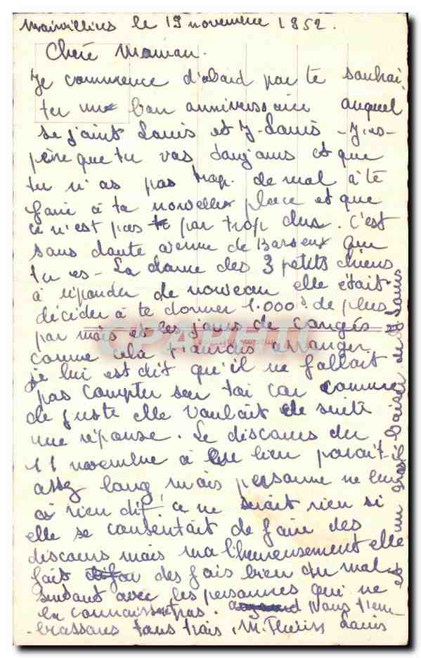 CPA Fantaisie Fleurs  — Verso