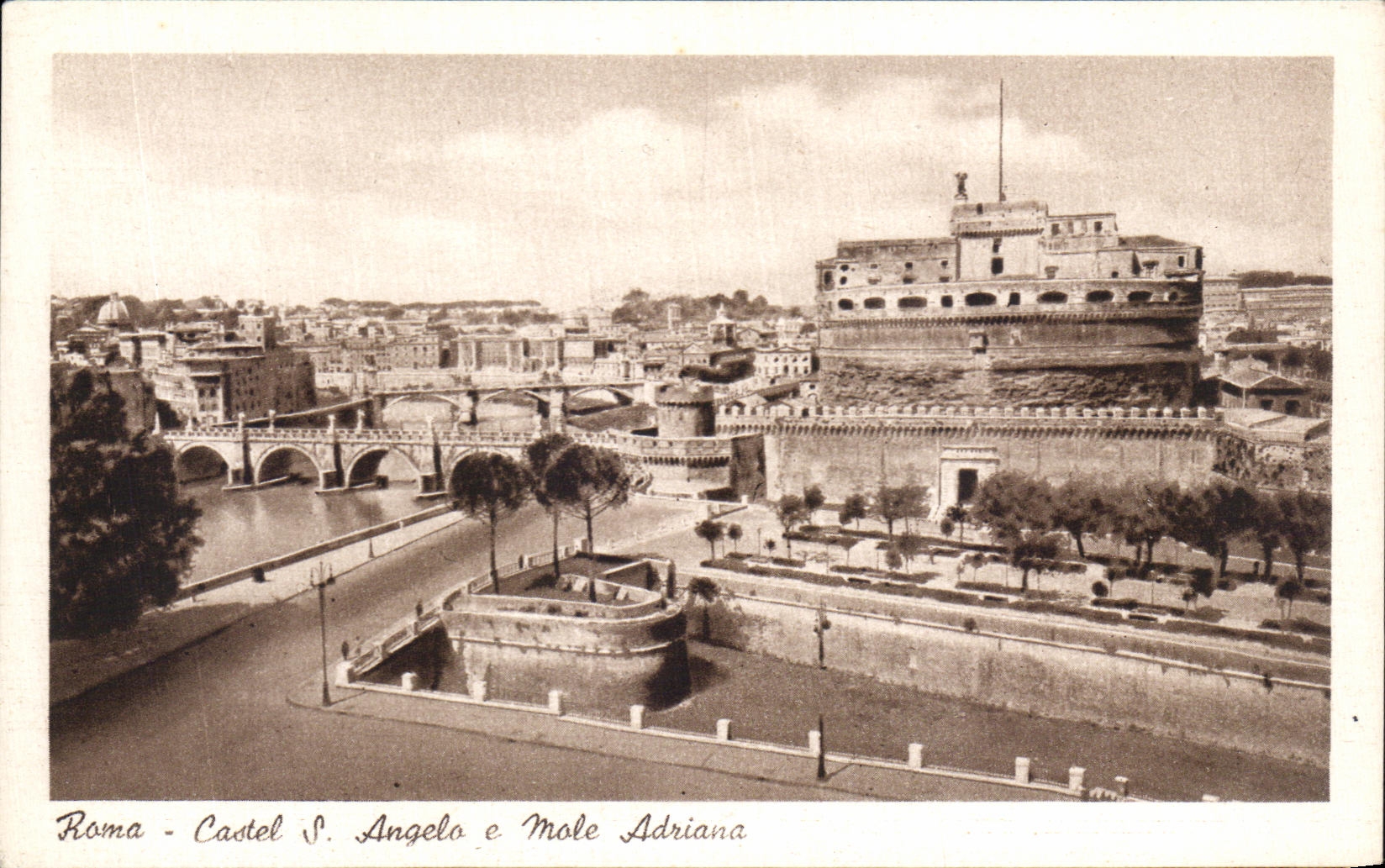CPA Roma Castel Angela mole Adriana