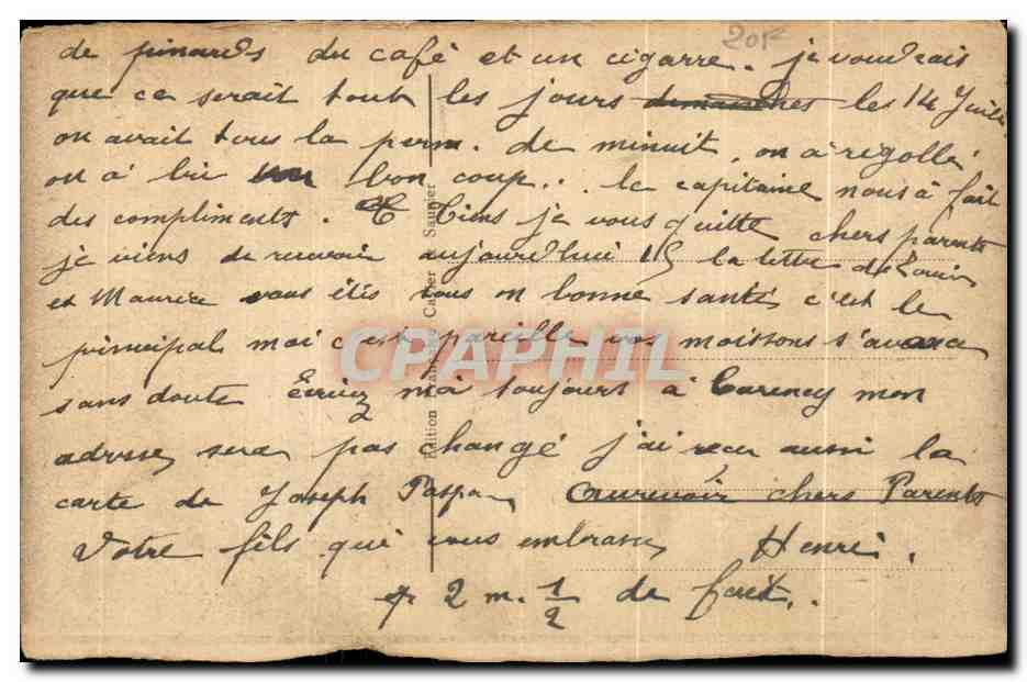 CPA L'occupation Francaise en Allemagne Bonn rhin quartier de Carency Militaria  — Rückseite