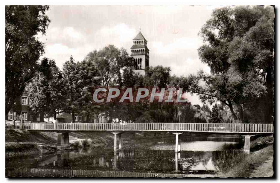 CPA Kehl am rhein am allen mit Kath Kirche 