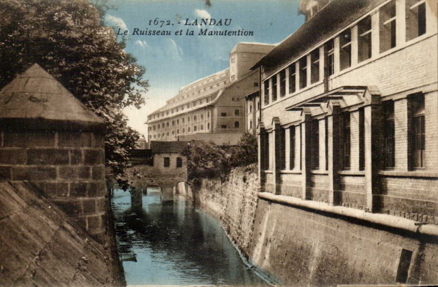 CPA Landau Le ruisseau et la Manutention