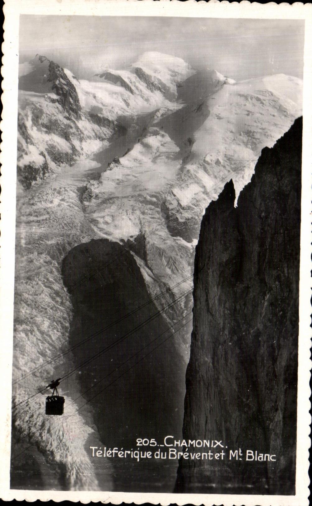 Seilbahn von Brévent und Mt Blanc — Chamonix — Edition J. Dorré