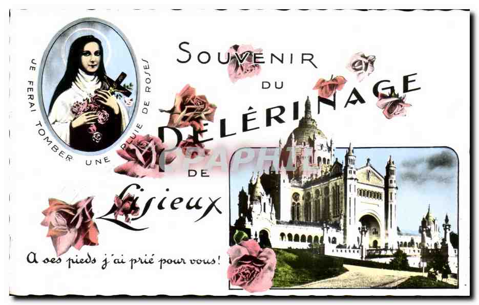 CPSM Souvenir du Pelerinage De Lisieux Bernadette