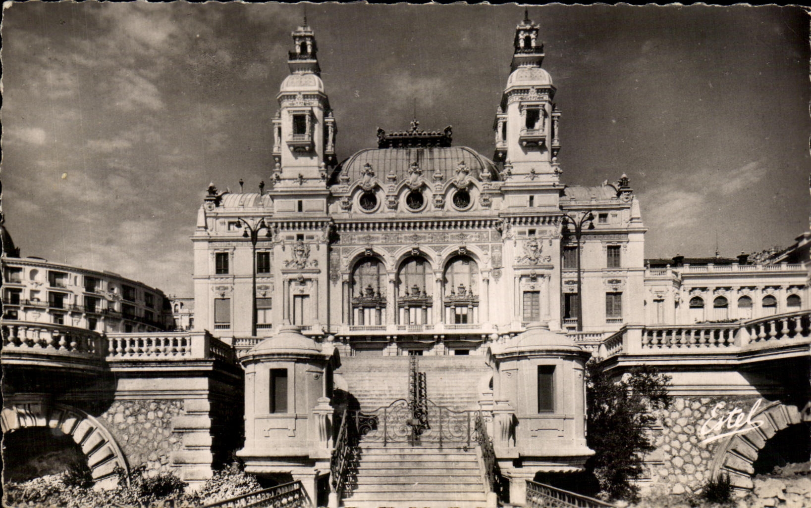 Le Casino de Monte-Carlo — Façade et Terrasses sur la Mer — Éditeur Étob, n° 1707
